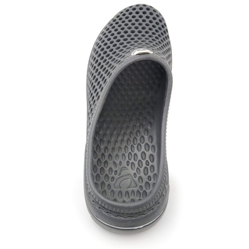 Amoji Garden Clogs Shower Sandals Yard Gardening Beach Water Plastic Rubber House Indoor YY161 Gray 10 Women/8 Men - Image 4